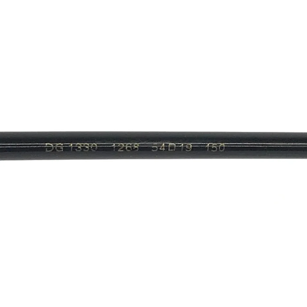 Dolce & Gabbana Eyeglasses Frames DG1330 1268 Black Gold Rectangle 54-19-150